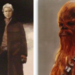New Han Solo and Chewbacca Concept Art from Star Wars Episode VII The Force Awakens