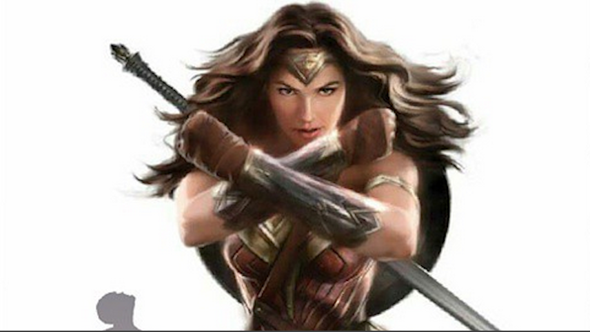 Wonder Woman shows her Gauntlet Pose in new Batman v Superman Concept art! 