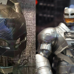 Batman Voice Changer Helmet on Display and Batman v Superman Toys at Comic Con!