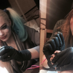 Margot Robbie and Cara Delevingne Continue Suicide Squad Tattooing