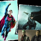 Batman v Superman Companion Novel Cover and Jared Leto Joker Statues