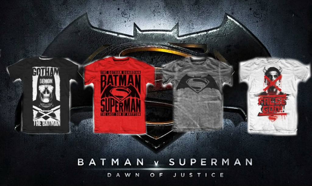 Official Batman v Superman T-Shirts Revealed!