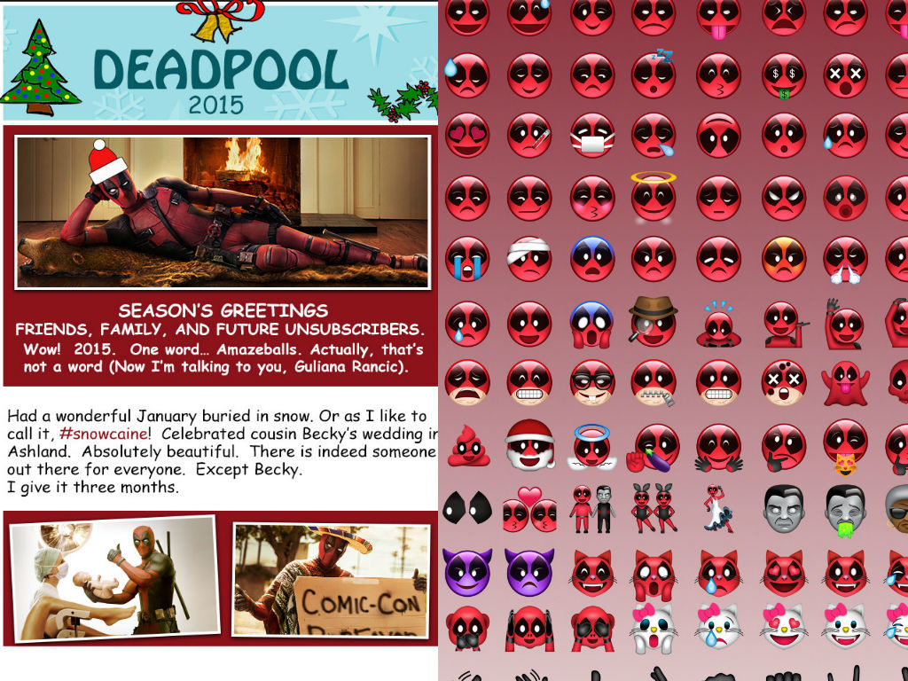 Deadpool Emojis and Newsletter Continue 12 Days of Deadpool
