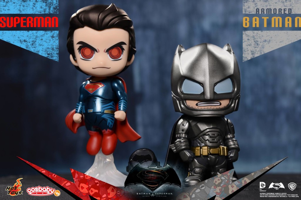 Batman v Superman Cosbaby Figures Revealed by Hot Toys