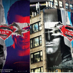 New Batman v Superman Poster Hangs in NYC!