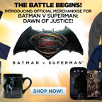 Get Official Batman v Superman Merchandise in the WB Shop