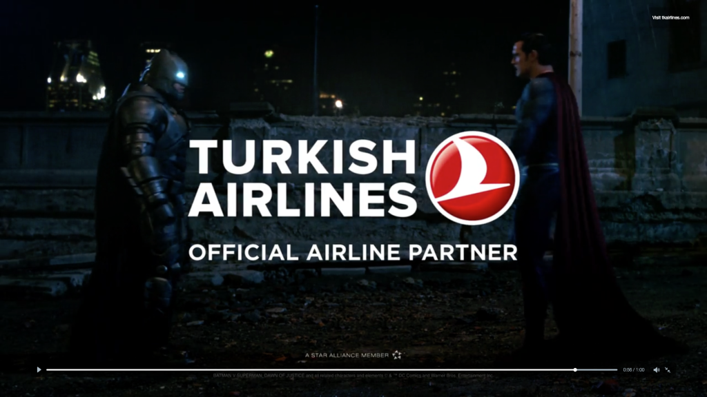 New Batman v Superman Turkish Airlines TV Spots!