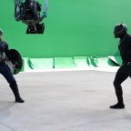 New Captain America Civil War BTS Images has Black Panther Fighting Cap