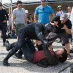 Black Panther Takes on Bucky in New Captain America Civil War BTS Image