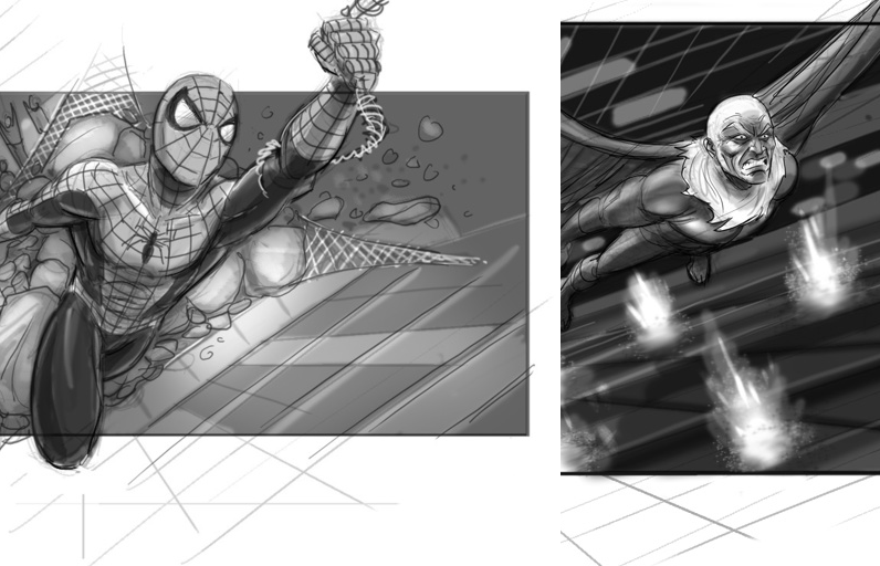 Supposed Sam Raimi Spider-Man 4 Storyboards Featuring Vulture - FILM JUNKEE