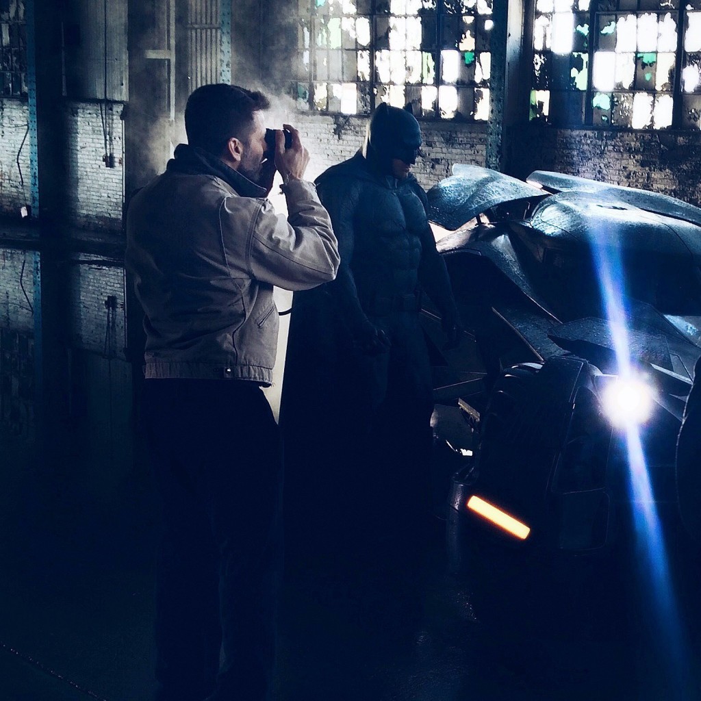 Zack Snyder Takes First Batfleck Image for Batman v Superman