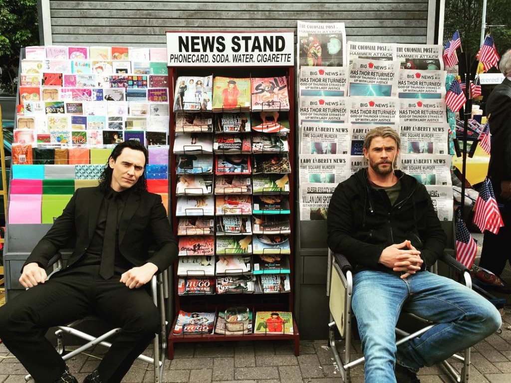 Thor Ragnarok Set Videos and Photos Take Thor and Loki to New York