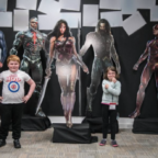 Henry Cavill Posts Superman Image with Kids and Justice League Member Standees