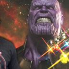 Thanos Wears the Infinity Gauntlet in Avengers Infinity War Art