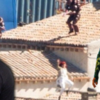 Mera Gets a Rooftop Chase Sequence in New Aquaman Set Image