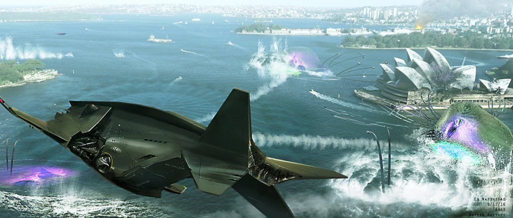 New Aquaman Concept Art Shows Other Justice League Members Fighting Atlantean Invasion