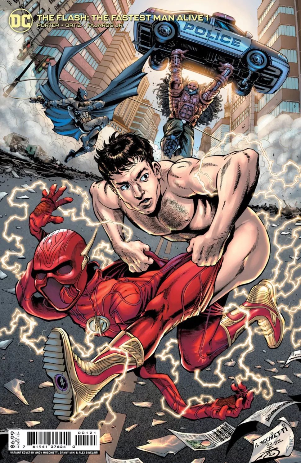 Half-Naked Barry Allen. Blue and Gray Suit Batman on The Flash Prequel  Variant Cover. - FILM JUNKEE