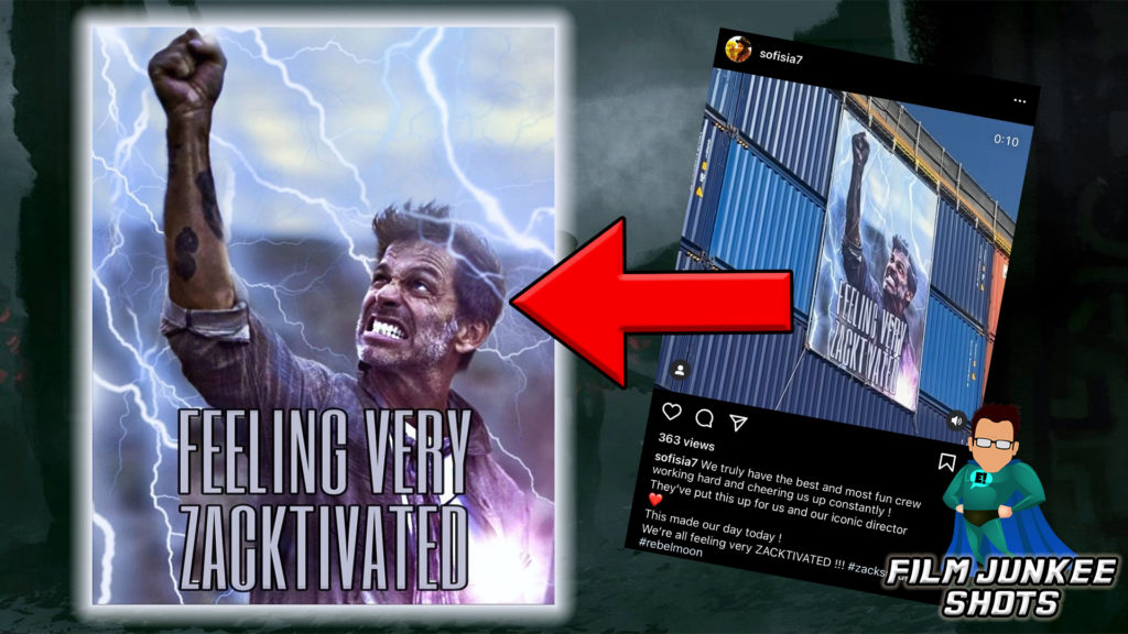 Zack Snyder ‘Zacktivation’ Poster Appears on Rebel Moon Set – Film Junkee Shots