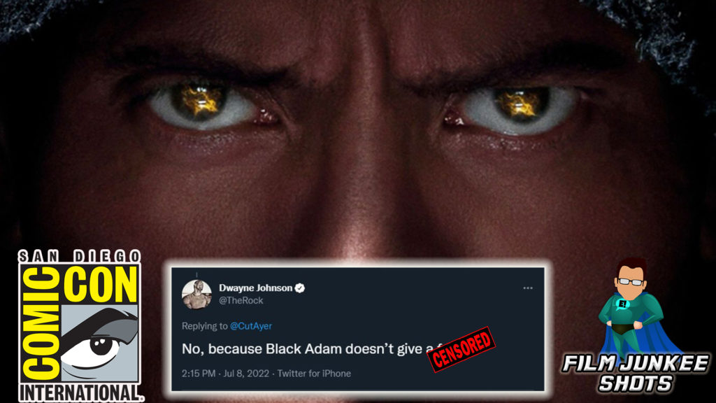 Dwayne Johnson Ayer Cut Tweet and Black Adam Comic Con Panel – Film Junkee Shots