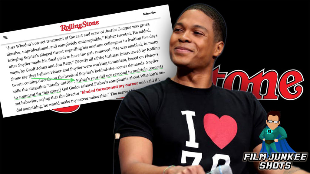 Ray Fisher Unleashes on Rolling Stone – Film Junkee Shots