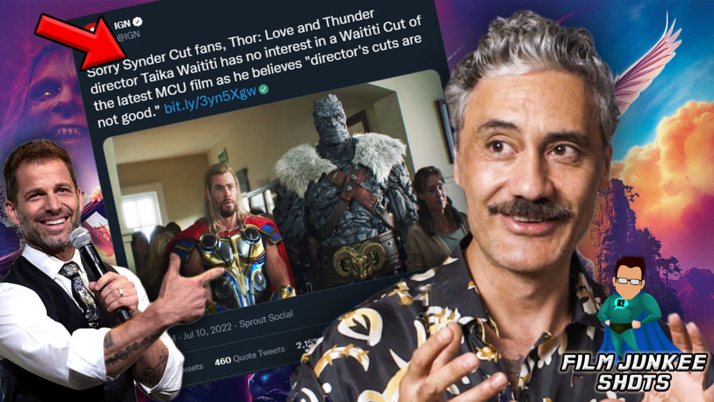 Snyder Cut Fans Want a Waitit Cut of Thor Love and Thunder? Stop it… – Film Junkee Shots