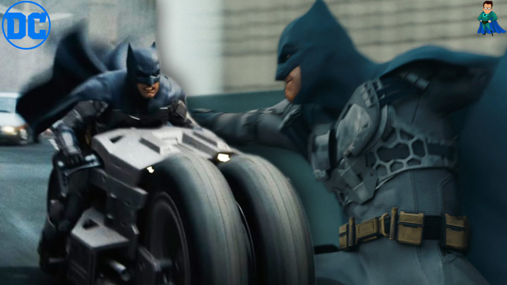 The Blue and Gray Batman Suit in The Flash