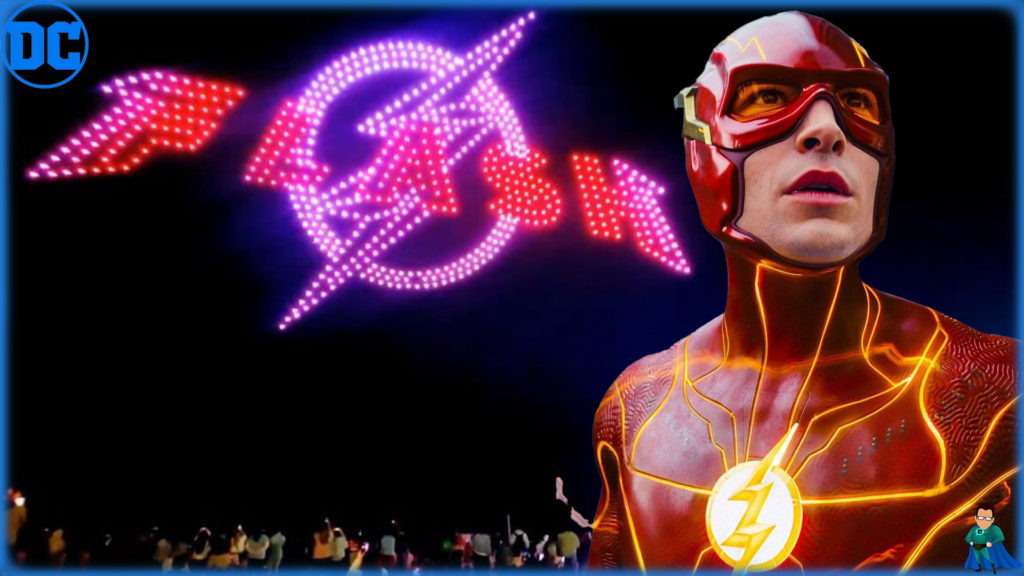 The Flash Movie Marketing Utilizes Drones